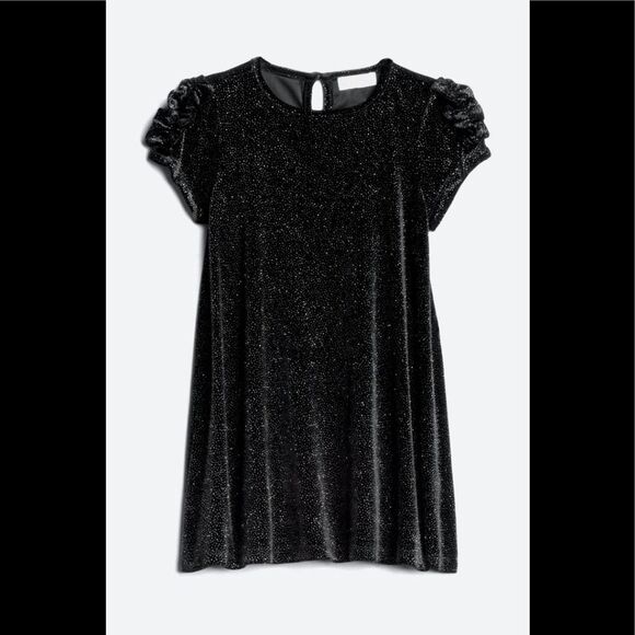 Design History Alexia Toddler Swing Dress 3T – Black Sparkle Velvet NWT - Picture 2 of 3
